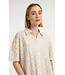 Short sleeve jaquard blouse