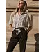 Short sleeve jaquard blouse