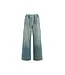 Denim trousers with cord