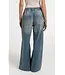 Denim trousers with cord