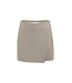 Woven check mini skort