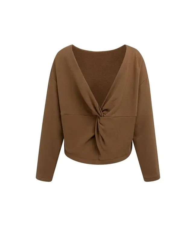 Sweatshirt knotted back