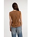 Sleeveless top pleated neck