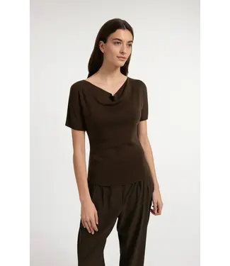 YAYA Boatneck sweater short sleeve