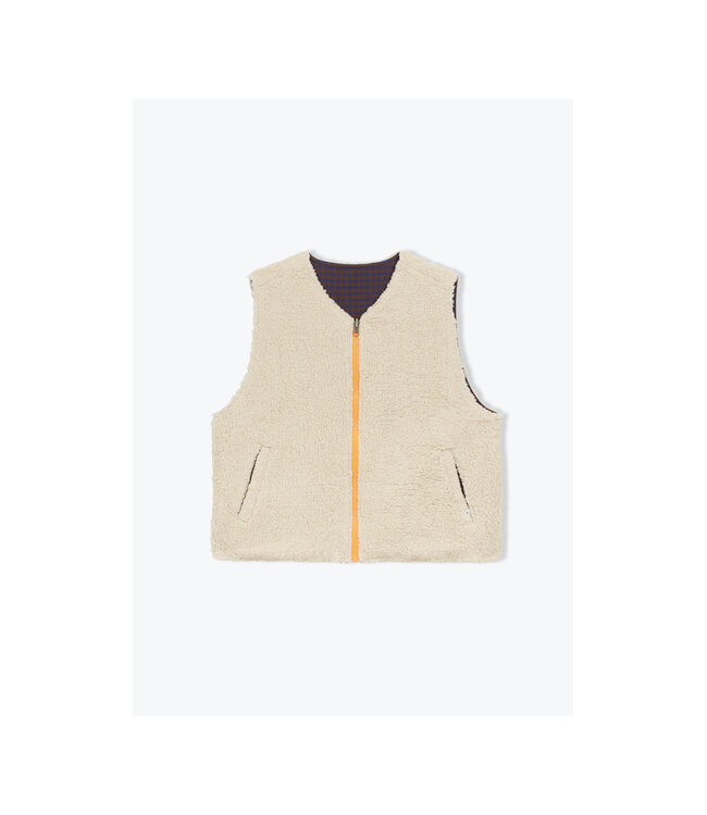 Vichy reversible gilet