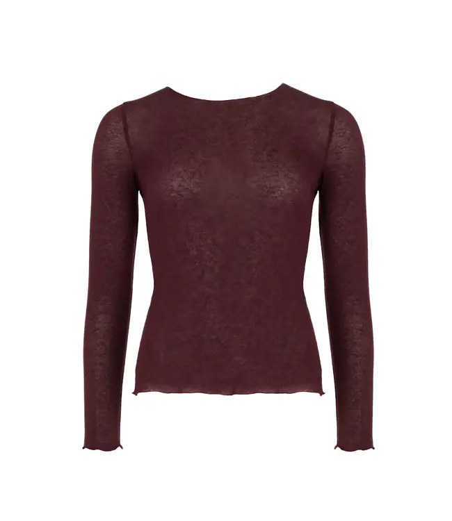 Davia cashmere tee - Amarone