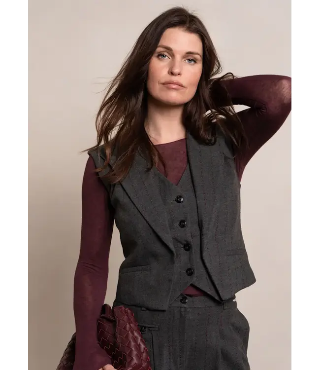 Davia cashmere tee - Amarone
