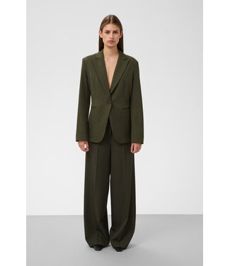 Soaked in Luxury Lilu Corinne short blazer - Rosin Melange