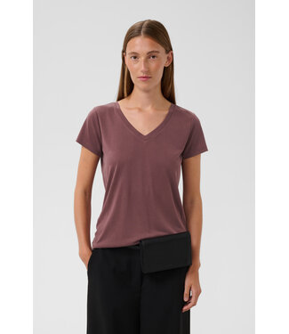 Soaked in Luxury Columbine V-neck - Huckleberry