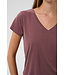 Columbine V-neck - Huckleberry