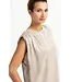 Mouwloze top in satijnlook