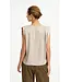 Mouwloze top in satijnlook
