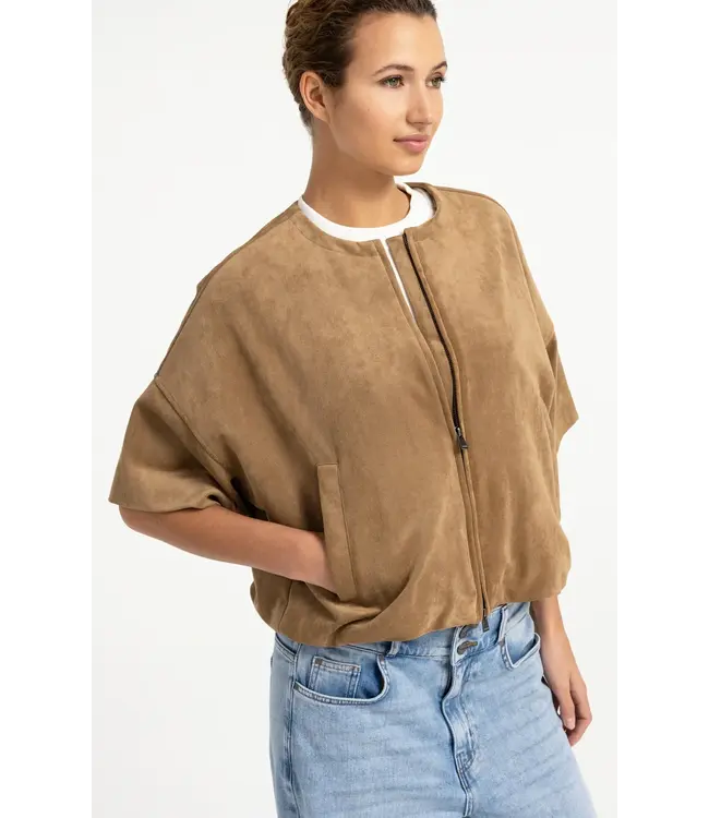 Oversized suède jasje