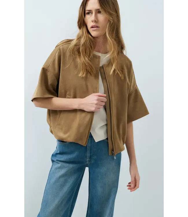 Oversized suède jasje