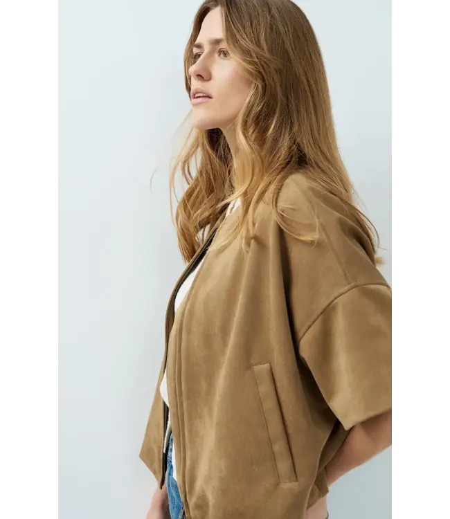 Oversized suède jasje