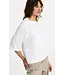 Sweat met korte mouw en rib