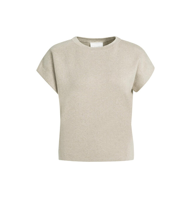 Mouwloze jacquard trui