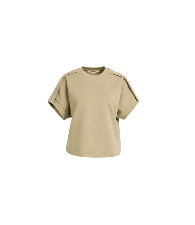 Sweatshirt met geplooide mouwen