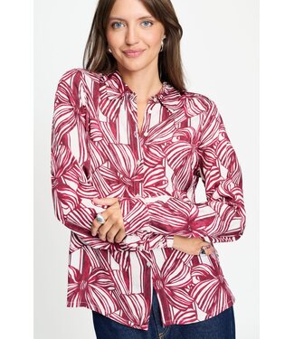 Pom Amsterdam Blouse - Mila ribbon red