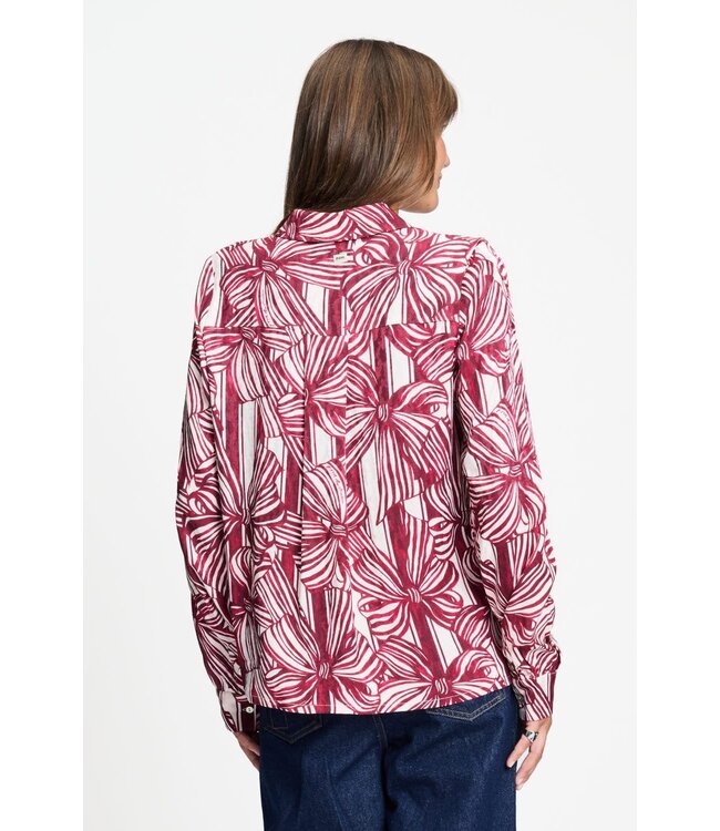 Blouse - Mila ribbon red