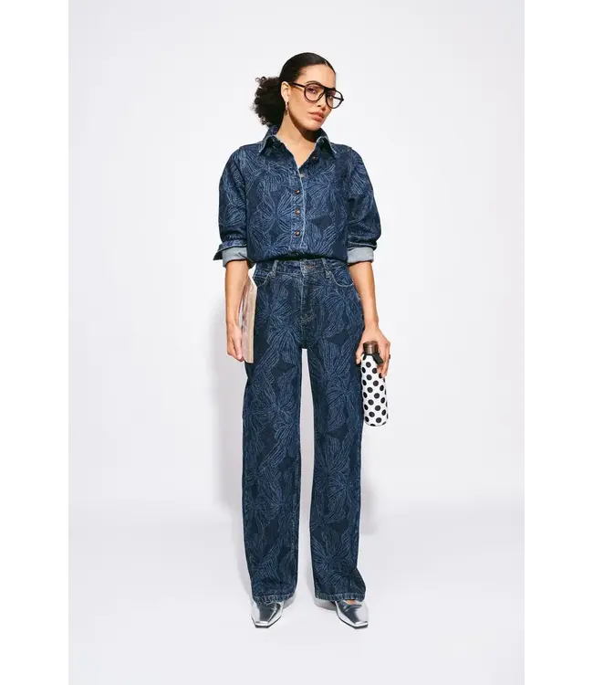 Jeans - Julia bows mid blue