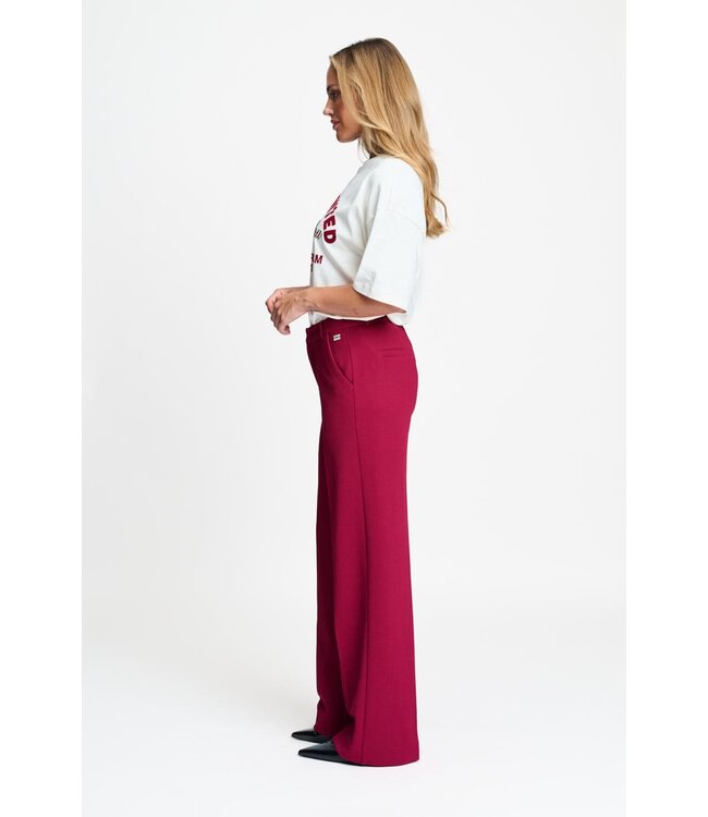Pants - Lara burgundy red