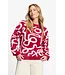Pullover - Frida bow burgundy red