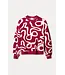 Pullover - Frida bow burgundy red