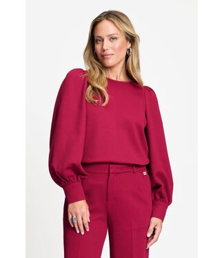 Pom Amsterdam Top - Kae burgundy red
