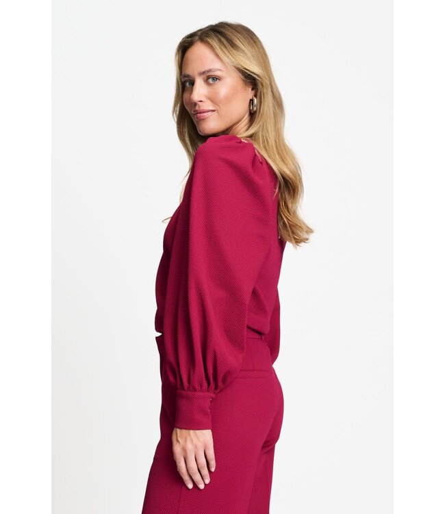 Top - Kae burgundy red