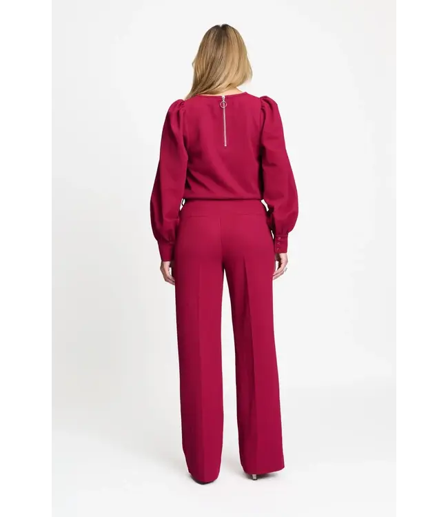 Top - Kae burgundy red