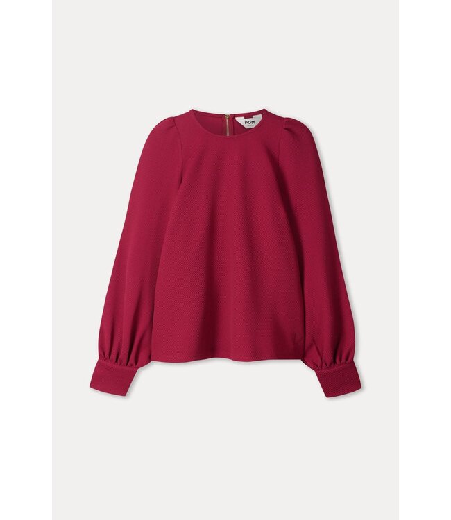 Top - Kae burgundy red