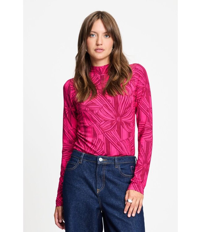 Turtleneck - Romy jersey Ribbon pink