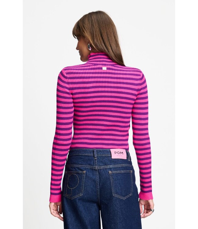 Pullover - Riley striped Pink purple