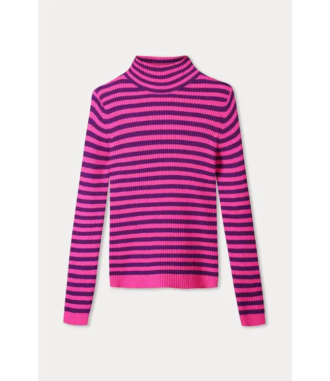 Pullover - Riley striped Pink purple