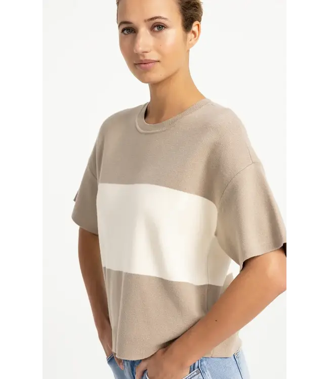 Sweater met blokstreep