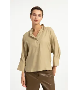 YAYA Zachte blouse met polokraag