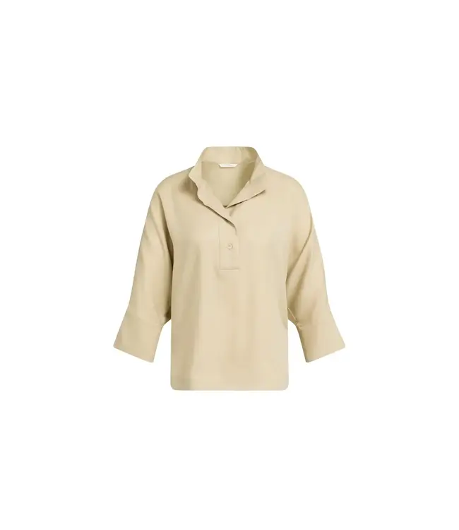 Zachte blouse met polokraag