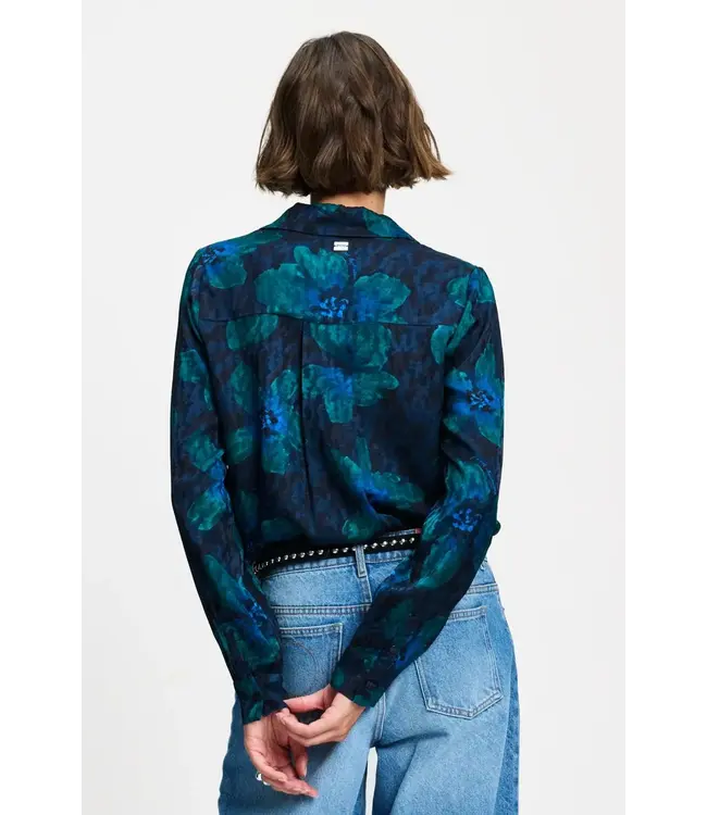 Blouse Mila bloom - Teal Green