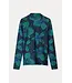 Turtleneck Romi jersey bloom - Teal Green