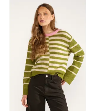 Nümph Riette block stripe pullover