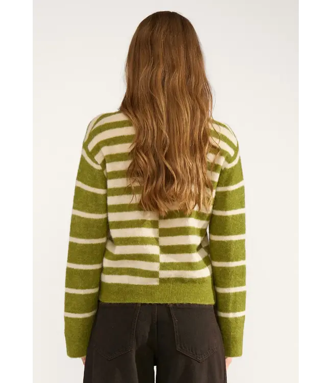 Riette block stripe pullover