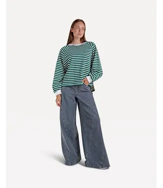 Another Label Flori stripe sweat
