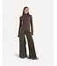 Moore denim wide fringe pants