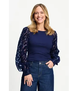 Pom Amsterdam Top Britt - Eternal blue