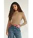 Sine striped mesh blouse