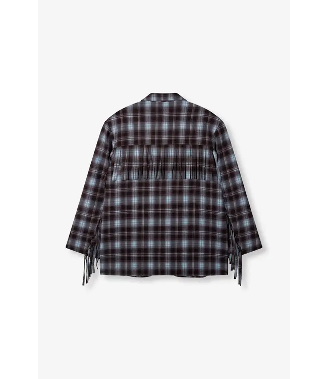Tori check oversized blazer