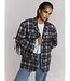 Tori check oversized blazer