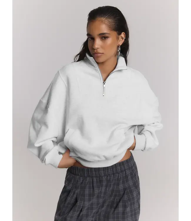 Bianca half-zip oversized sweat