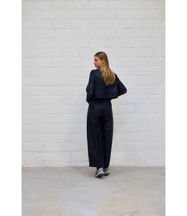 Penny pants - Leather blue
